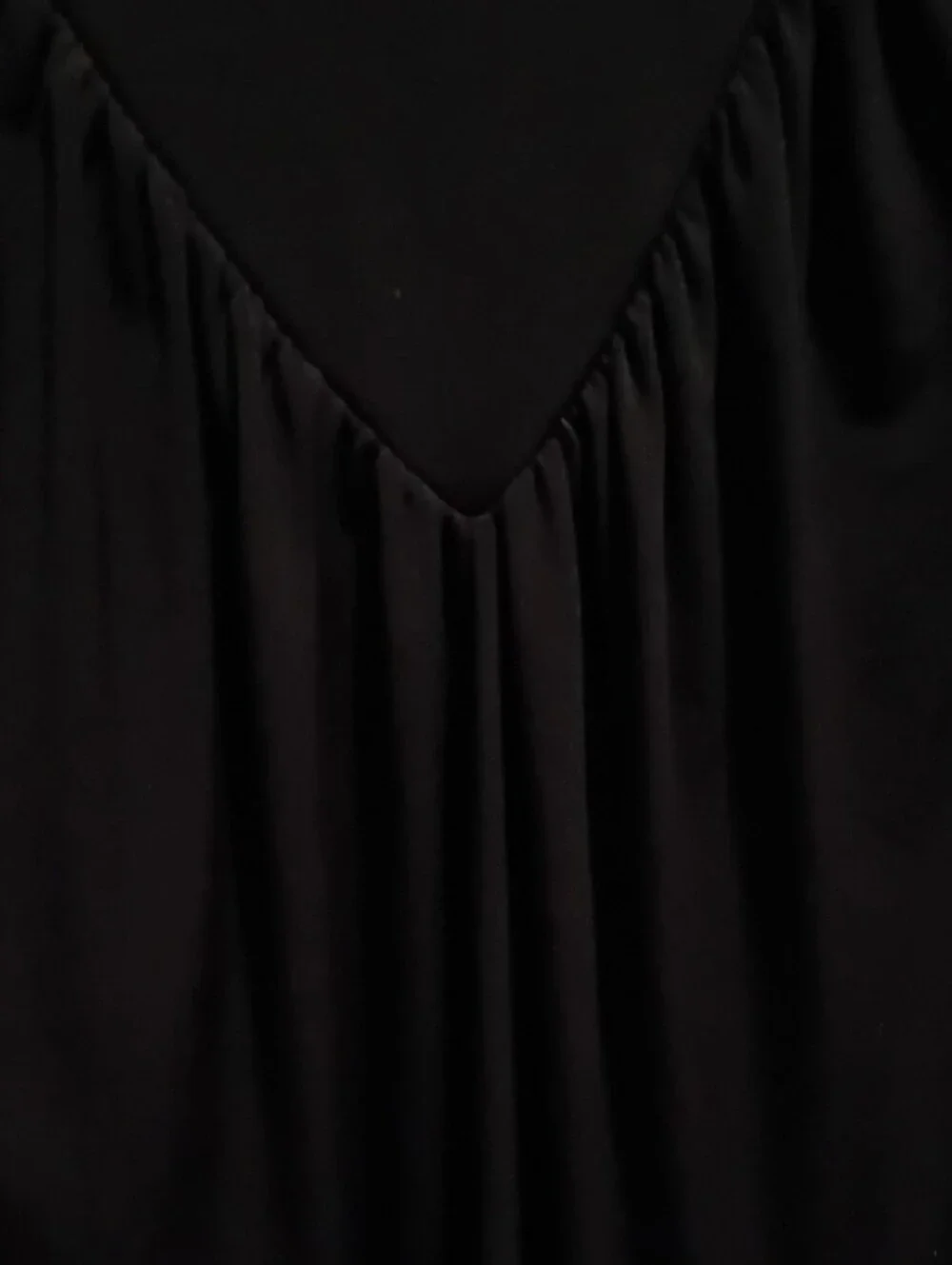 Worthington Black V-Neck Short Sleeve Blouse | Size S - Picture 5 of 6